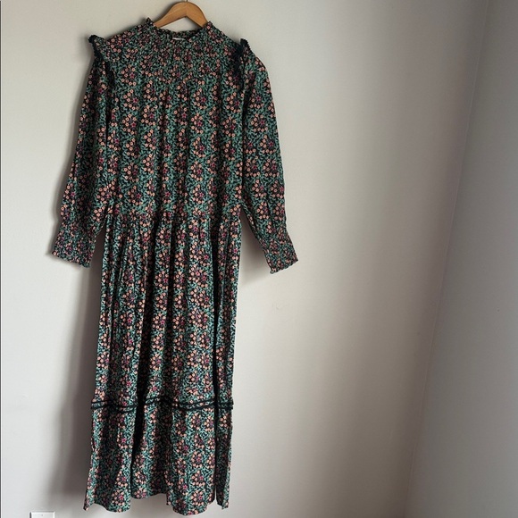 NEW Roller Rabbit Maxi Dress Etoiles Delfia Black Starry Print Small - Picture 2 of 11